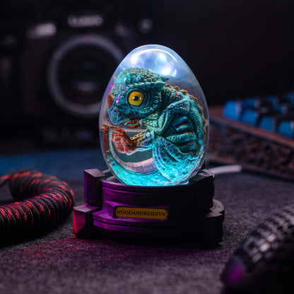 Dinosaur Resin Lamp Egg