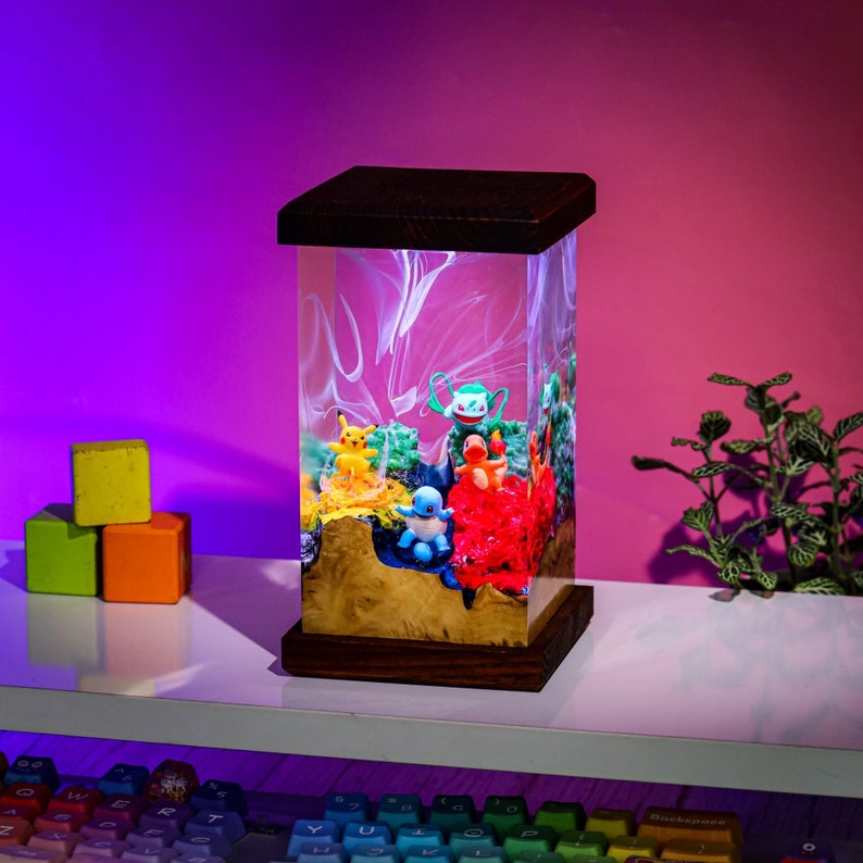 Pokemon Starter World Resin Lamp