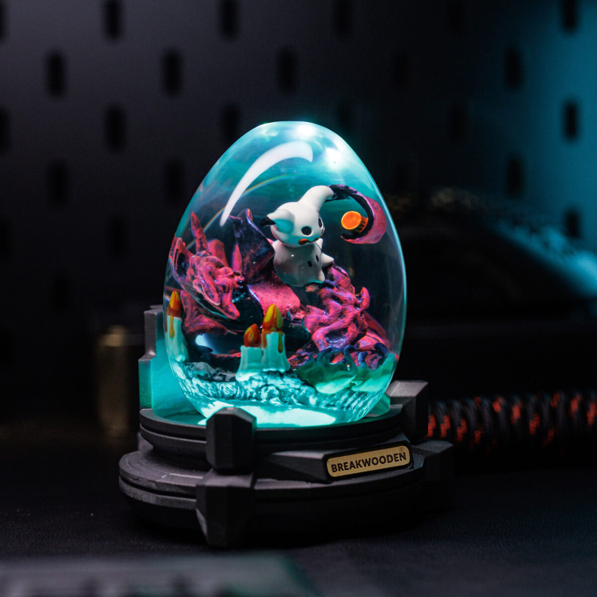 Mimikyu Pokemon Resin Lamp Egg