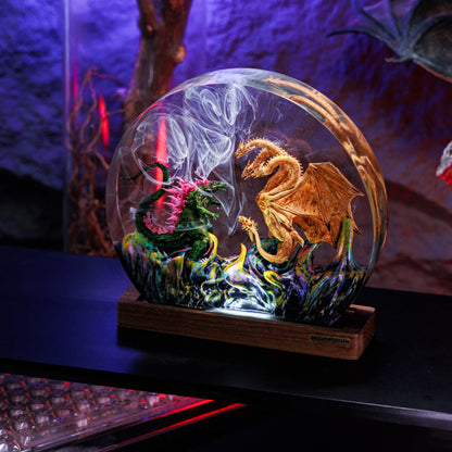 Monster Battle Resin Lamp