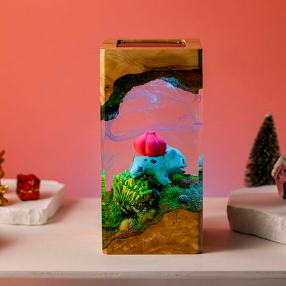 Bulbasaur Pokemon Resin Diorama Lamp