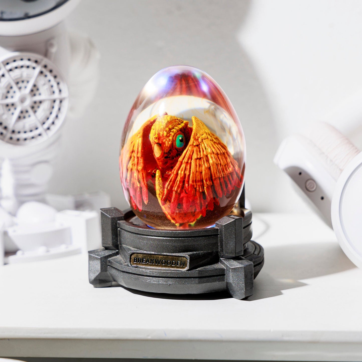 Custom Dinosaur Resin Lamp Egg