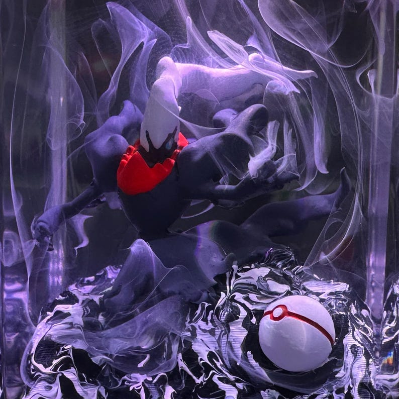 Darkrai Pokemon Resin Epoxy Lamp, Night Light