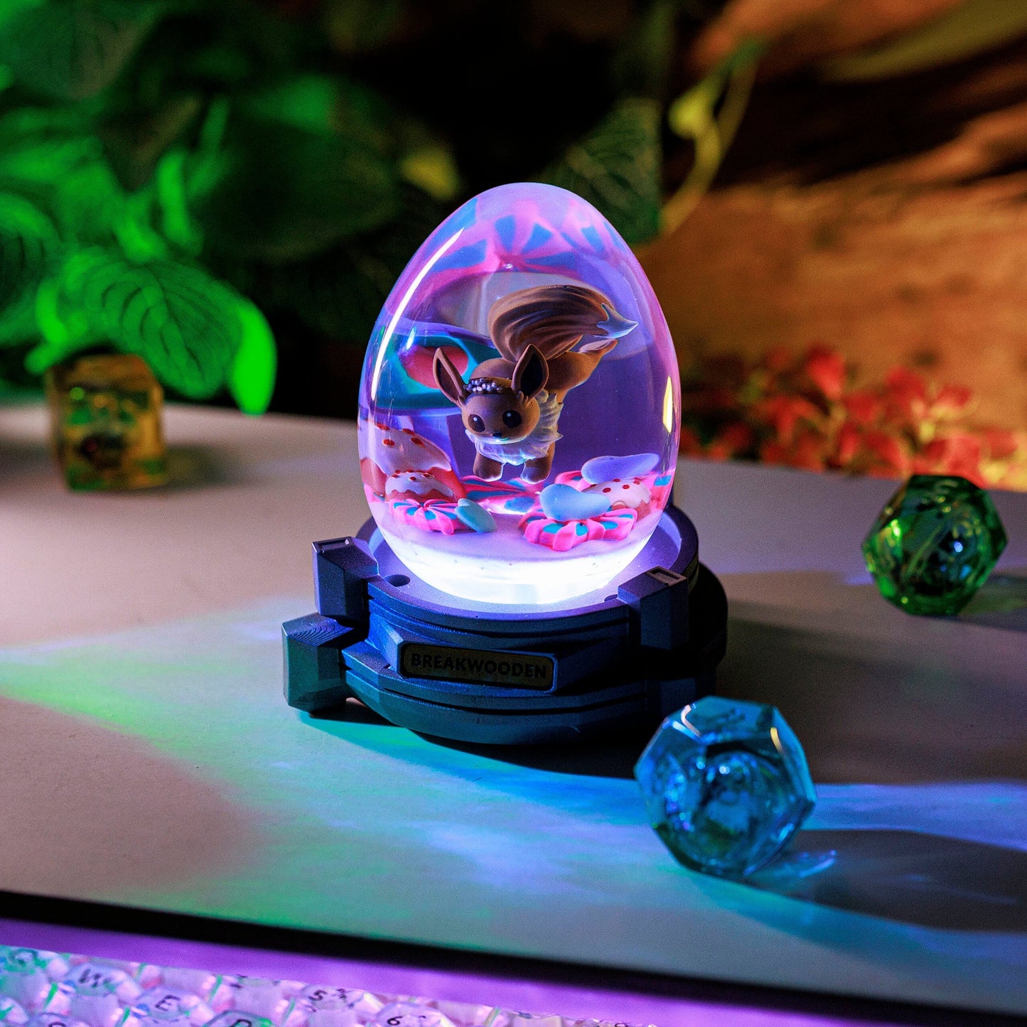 Adorable Eevee Resin Lamp Egg