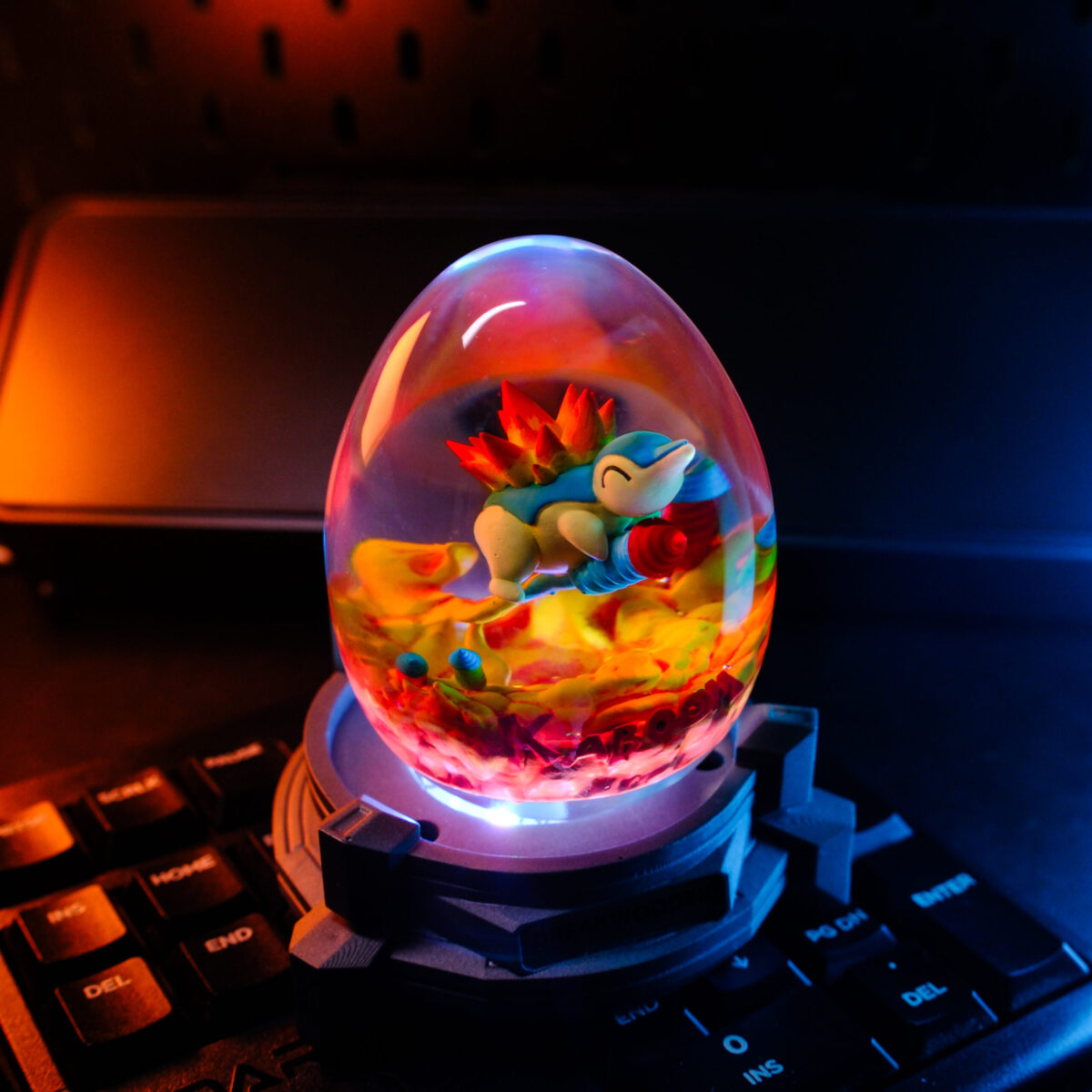 Hinoarashi Pokemon Resin Lamp Egg