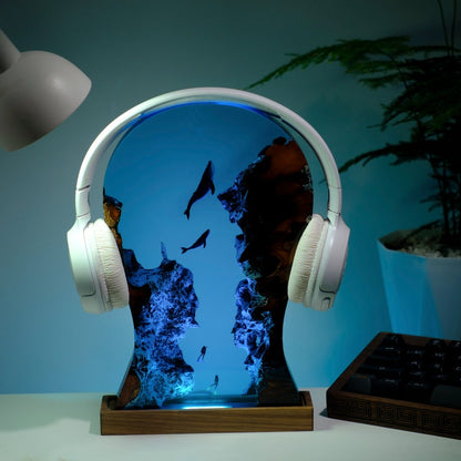 Whale Resin Epoxy Lamp