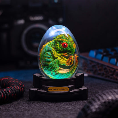 Dinosaur Resin Lamp Egg