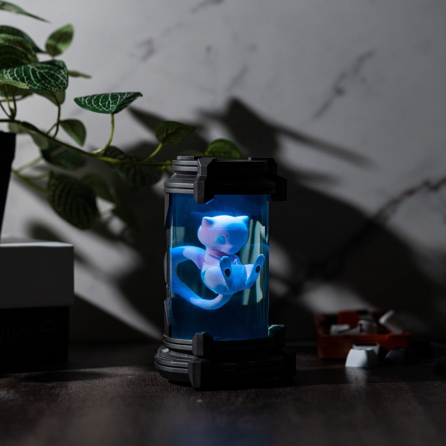 Mew Pokemon Diorama Resin Lamp