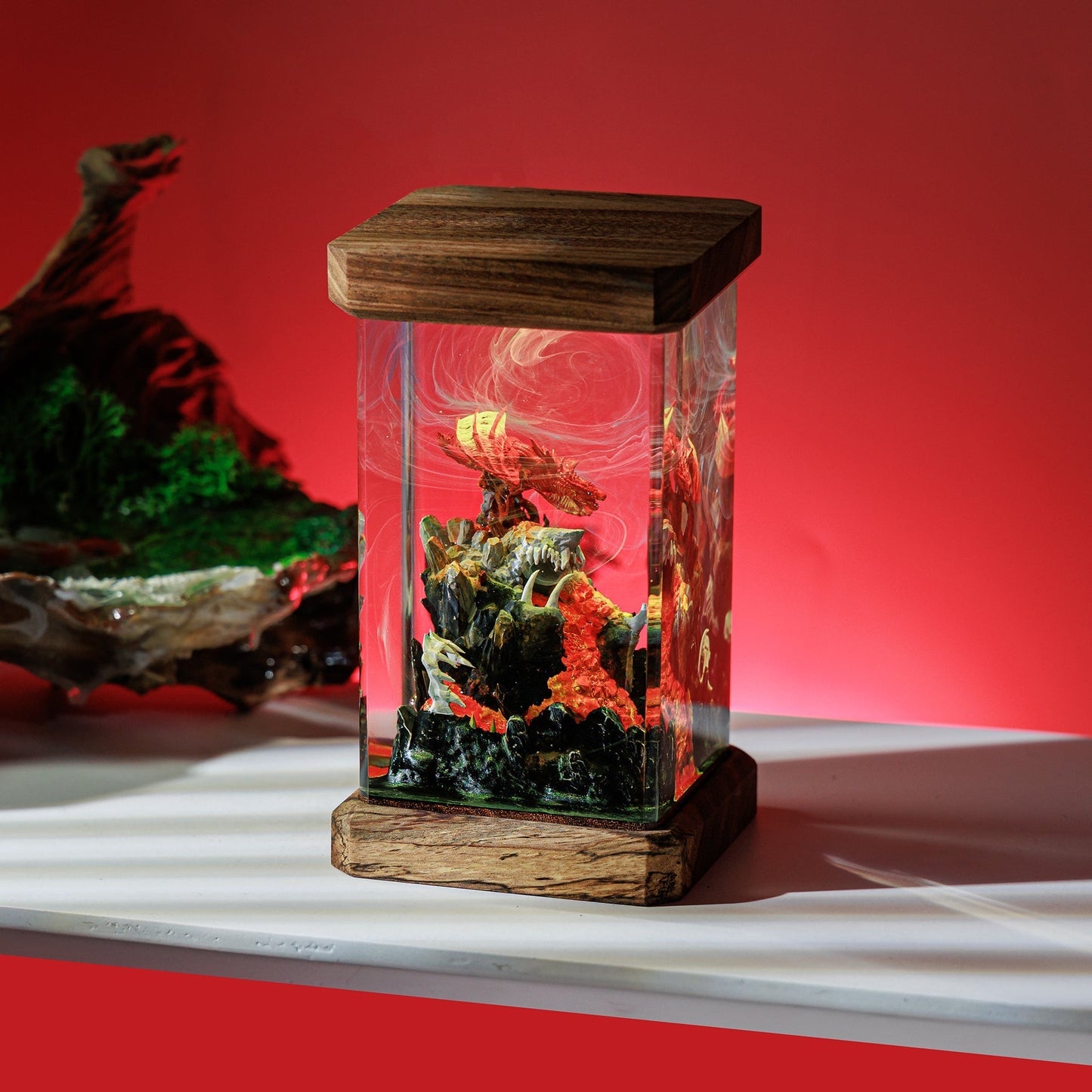 Mythology Dragon Resin Diorama Lamp