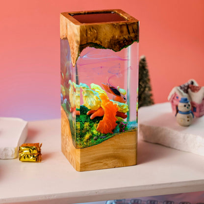 Flareon Pokemon Resin Diorama Lamp