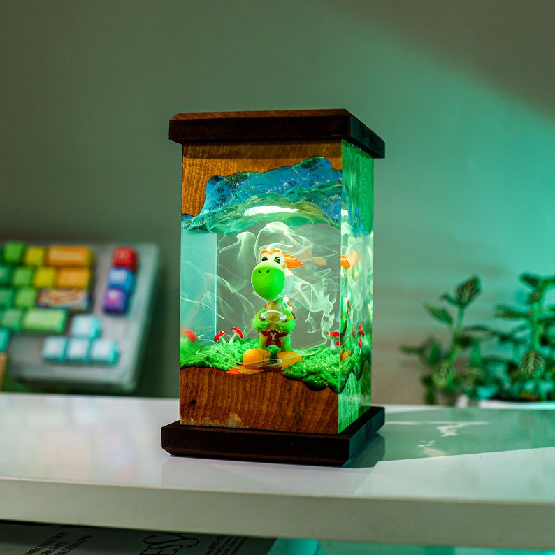 Custom Super Mario Yoshi inspired Night Lamp