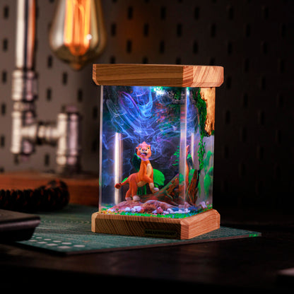 Lion King Resin Lamp